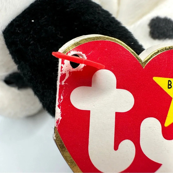Ty Beanie Babies 1996 Dotty Dalmatian Dog w/ hang tag tush tag - Picture 6 of 9
